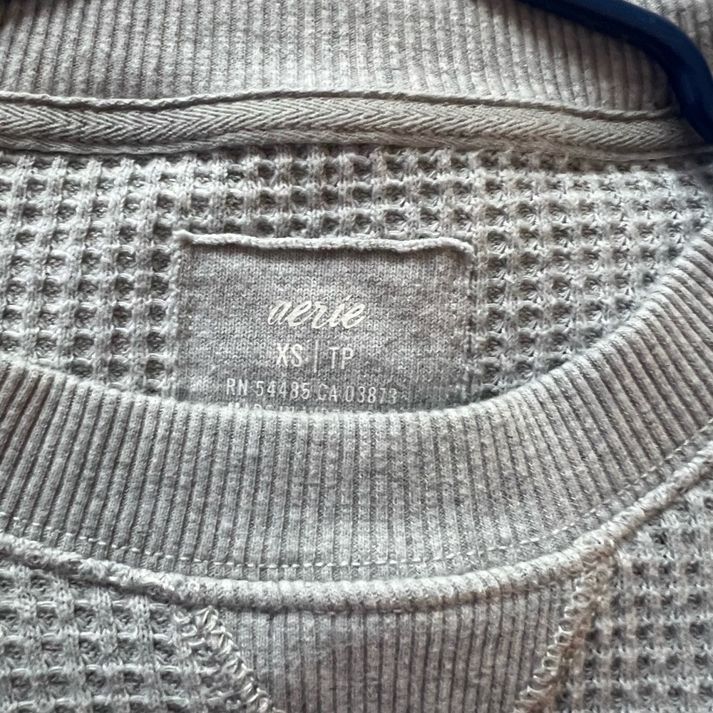 Oversized Aerie Brooklyn Waffle Knit Sweater - Picture 3 of 7